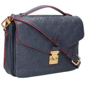 Louis Vuitton Metis Empreinte Marine Blue Rouge Shoulder Bag Navy Red